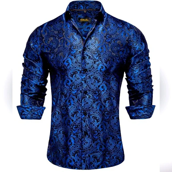 DiBanGu Mens Dress Shirt - Picture 1 of 8